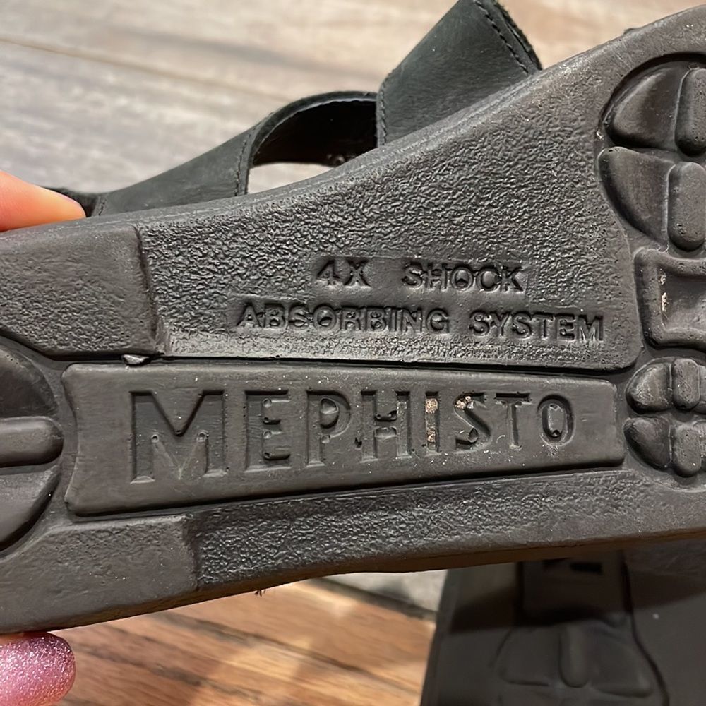 Mephisto woman’s black sandals - Picture 9 of 10